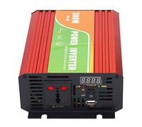 TYCIONG - Convertidor de potencia de onda sinusoidal pura de 500 W, para coche, autocaravana, panel solar, aleación de aluminio, 1 inversor, 2 líneas RV (DC12V)