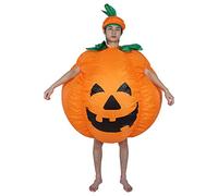 TYCIONG Disfraz de Halloween Inflable Pumpkin & Black Ghosts con Ventilador para Decoraciones de Cosplay de la Fiesta de Halloween (Calabaza X122)