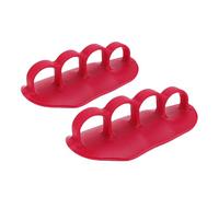 TYCIONG Empuñaduras de Goma para Levantamiento de Pesas Que Mejoran la Fricción para Ejercicios de Gimnasio de Dominadas y Peso Muerto, 1 par para Entrenamiento de Fuerza y Culturismo (Rojo)