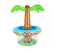 TYCIONG Enfriador de Cerveza Inflable de Palmera para Fiestas de Verano, Decoración de Piscina, Suministros para Fiesta EN LA Piscina de Playa Inflable Portátil de PVC (Verde)