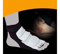 TYCIONG Equipo de Combate de Taekwondo Protector de Pie Reducción de Impacto Duradera para Entrenamiento de Artes Marciales Combinación de Colores Blanco y Negro (L 36-37)