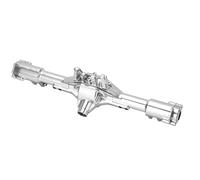 TYCIONG Juego de Carcasa de Eje de Aleación de Aluminio, Mejora de para LOSI Super Baja Rey 2,0 1/6 RC, Coche Apto para SUV (Plata)