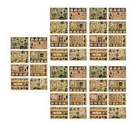 TYCIONG Juego de Papel de álbum de Recortes Retro Vintage para Planificador de Diario de álbum de Recortes de Bricolaje, 40 Piezas de Notas de de Kraft, Blocs de Notas Decorativos para de Fotos