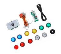 TYCIONG Kit de Controlador de DIY Personalizable con Joystick LED para una Experiencia de Juego Inmersiva