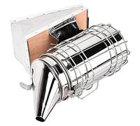 TYCIONG Kit de Inicio de Apicultura, Cepillo para Ahumar Colmena, Raspador, Herramienta para Destapar Alambre, con Madera Compuesta de Plástico de Acero Inoxidable, para Apicultores