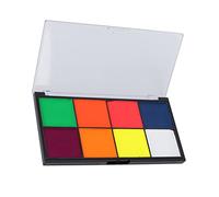 TYCIONG Kit de Pintura Facial Fluorescente de Secado Rápido, 8 Colores, para Bricolaje y Fiestas, Pintura Corporal en Pasta de 1,4 Oz
