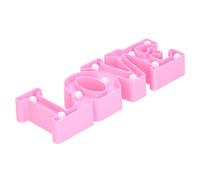 TYCIONG Luz Nocturna con Letras de Amor para Decoración de Fiesta, Propuesta de Aniversario de Boda, Adorno de Dormitorio Blanco Cálido de 10LED (Rosa)