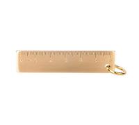TYCIONG Mini Colgante de Regla de Latón Elegante Regalo de Latón para Uso Escolar de Oficina 2.4" 100% Puro