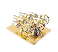 TYCIONG Modelo de Motor Stirling de Textura de Alta Gama para Aprendizaje de Física, Kit de Motor de Equilibrio para Niños y Amigos