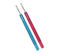 TYCIONG Palanca de Manecillas de Reloj de Acero de Aleación, Herramienta de Reparación de Relojes Resistente para Manecillas de Reloj con Moleteado, Accesorio de Elevación de Aguja, 2 uds. (Azul +