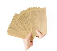 TYCIONG Papel Artesanal Decorativo Retro, 57 Hojas, Papel para álbum de Recortes Vintage, Serie de Libros Antiguos únicos para álbum de Recortes DIY ( kraft)