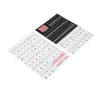 TYCIONG Pegatinas para Teclado de Piano Diseño Duradero para Aprender Teclas de Piano 88/61/54/49 Pegatinas Autoadhesivas Blancas y Negras Fáciles de Leer para Niños y Principiantes 2 Hojas