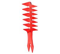 TYCIONG Peine de Plástico de Dientes Anchos para Hombre, Peine de Doble Cara para Peinar el Cabello sin Nudos, 7,9 X 3,1 X 0,2 Pulgadas (Rojo)