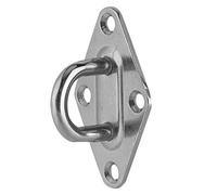 TYCIONG Placa de Ojo con Almohadilla de Diamante para Barco, Resistente, de Acero Inoxidable 304, para Kits de Vela de Sombra para Yates Marinos, 1 Pieza Plateada de 5mm (ZWS3211-5 (5mm))