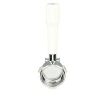 TYCIONG Portafiltro de café de Acero Inoxidable de 2.126 in, Filtro de Doble Flujo para 870 880, Fácil de Limpiar, Observa la Columna de Flujo para Barista Casero, 9,1 X 2,1 Pulgadas (Blanca)