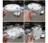 TYCIONG Práctica Bandeja Giratoria para Juegos de Cartas Coleccionables con Diseño Resistente y antirrayas. Se Adapta a Cartas Anchas o estrechas. Uso en Casa y en torneos. (Pon 2 Póker)