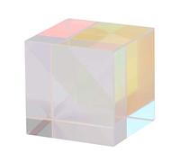 TYCIONG Prisma de Vidrio óptico, Cubo de División de Haz Colorido para Enseñanza y Decoración de Ciencias, 1,27 Pulgadas (1,5*,5*, cm)