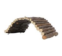 TYCIONG Puente de para Hámster, Túnel de Madera, Jaula para Mascotas, Accesorio para Refugio de Mascotas Pequeñas, 12x23cm (Pequeño)