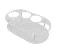 TYCIONG Soporte de Taza de Estante de Almacenamiento del Organizador de Botellas de Agua para Tazas Sostiene 6 Botellas de la Rejilla de Vino de la Rejilla de Cocina con Acrílico de (Claro)