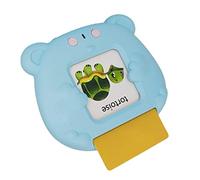 TYCIONG Tarjetas Didácticas Interactivas Bilingües Precisas, Juguetes Educativos con Imágenes Vívidas para Niños, Tarjetas Flash Parlantes en Inglés Chino para Bebés Pequeños (Azul)