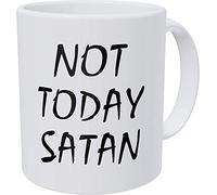 TYCLTY Not Today Satan - Taza de café divertida de 325 ml