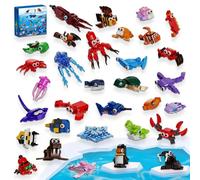 TYCOLE 32 Lotes Bloques Construcción Animales Marinos Mini, 846PCS Juego - Detalles Cumpleaños Niños, Regalos Navidad, Premios Escolares para Niñas y Niños
