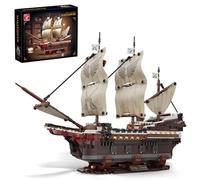 TYCOLE Juego de construcción de barco pirata con luces-Modelo de barco Mayflower de juguete,decoración para el hogar y la oficina,opción ideal para adultos y niños de 8 a 14 años regalo (2076 piezas)