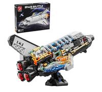 TYCOLE Nave Espacial de Construcción, 536 Piezas con Satélite Extensible y Diseño Translúcido, Juguete Educativo y Regalo Creativo de Cumpleaños para Niños y Niñas de 6+ Años