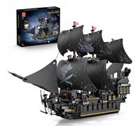 TYCOLE Perla Negra Barco Pirata Juguete Juego Bloques Construcción Luces Modelo Creativo Regalo Niño 8 Años Niñas Adultos Decoración Hogar Oficina 2288 Piezas