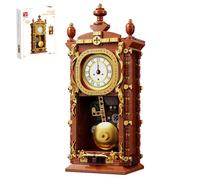 TYCOLE Reloj de pared vintage en estilo clásico, juguete de cuerda con función de reloj real y manual - péndulo mecánico enlazable - decoración única para el hogar y pieza de colección para adultos y