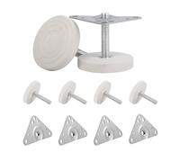 Tycoonest 4 patas de nivelación ajustables con tuerca triangular, para un soporte estable en suelos irregulares en la mesa, armario y estantería, con protección contra arañazos y antideslizantes, M8 x