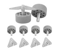 Tycoonest 4 patas de nivelación ajustables con tuerca triangular, para un soporte estable en suelos irregulares en la mesa, armario y estantería, con protección contra arañazos y antideslizantes, M8 x