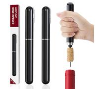 Tycoonest Abridor de Vino a Presión de Aire 2 en 1, Sacacorchos Profesional con Corta Cápsulas, Abrebotellas Portátil Accesorios Vino para Hogar, Fiestas, Viaje, Camping (2 Piezas)