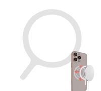 TyCylKu Anillo magnético - Placa magnética para teléfono móvil, lámina magnética, estación de carga inalámbrica para casa, coche, viaje, electrónica