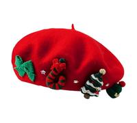 TyCylKu Boina para Mujer,Sombrero Para Fiestas De Invierno - Gorro Navideño Bonito,para Fotos, Citas, Viajes, Adolescentes, Universitarias y Regalos