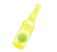 TyCylKu Botella de cerveza de juguete masticable para perros, botella chirriante con pelota de tenis, juguetes interactivos para perros, divertidos juguetes masticables chirriantes, accesorios para
