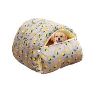 TyCylKu Cama De Invierno para Gatos | Cueva De Dormir Abrigada Y Suave - Cueva De Cama para Semicerrada Y Lavable | para Perros Pequeños, Cachorros, Hogar, Exterior, Viaje, Interior, Dormitorio