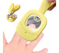 TyCylKu Cortauñas para Niños Pequeños,Cortador de Uñas para Bebés con Lupa y Luz | Tijeras De Asistencia Antisalpicaduras Para Cuidado Infantil En Hogar Guardería Viajes Padres