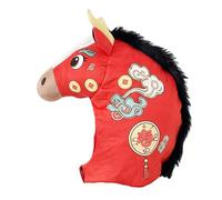 TyCylKu Gorro De Caballo De Peluche,Tocado De Peluche De Caballo Para Año Nuevo Lunar 2026 - Accesorio para Cosplay y Tocados | Para Eventos Temáticos, Coleccionistas, Fiestas, Sesiones de