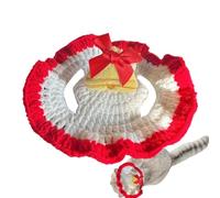 TyCylKu Gorro De Santa para Perros | Lindo Suave Tejido De Papá Noel,Disfraz De Navidad para Gato - para Fiesta Exterior Noche Invierno Niños Familia