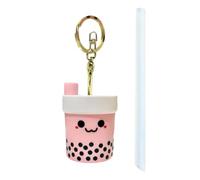 TyCylKu Llavero De Vaso Bubble Lindo Mini Bubble Tea Con Pajita