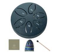 TyCylKu Tambor De Lluvia Exterior - Tambor De Lengüetas De Acero 7.6 Cm 6 Notas Para Exteriores,Instrumento De Percusión Educativo Para Meditación Mindfulness Relajación Yoga Adultos Y Principiantes