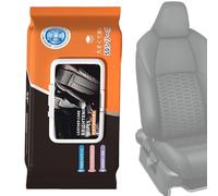 TyCylKu Toallitas Limpiadoras para Cuero de Automóvil,50 Unidades Quitamanchas para Detallado | Toallitas para El Cuidado del Cuero - para Asientos Paneles De Puertas Tablero De Mandos Zapatos Botas