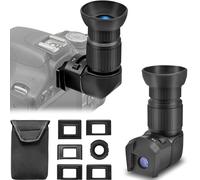 Tydeux Visor de ángulo recto de aumento 1x/2.5X con 6 adaptadores de montaje para cámara DSLR