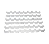 Tyenaza 10 espaciadores de marco de colmena, tira de tarjeta de marco de nido de acero inoxidable, herramienta de espaciado de cajas de abejas para apicultura