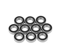 Tyenaza 10 Piezas 688-2RS Rodamientos de Bolas, 8x16x5mm Rodamiento de Bolas Sellado, Doble Precinto de Goma Rodamientos de Bolas de Ranura Profunda, para Bricolaje, Tornos, Motores, Impresoras 3D