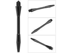 Tyenaza 100 PCS Strong Tough Darts Shaft, Stick Plastic PP Nylon Rod Pole Lightweight Easy to DIY Best, for Darts Enthusiasts Black
