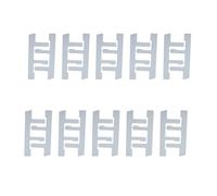 Tyenaza 10pcs Caja eléctrica F clips, Caja de interruptor de soporte Corturas de montaje Soldea de salida suelta para usar con cajas con orejas de yeso