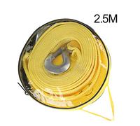 Tyenaza 2.5m/8.2ft Car Trailer Towing Rope Strap Tow Cable Hooks Emergency Heavy Duty
