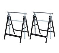 Tyenaza 2 Unids/Set Soporte de Elevación Plegable Desmontable Ajustable en Altura Soporte de Marco para Mesa de Trabajo